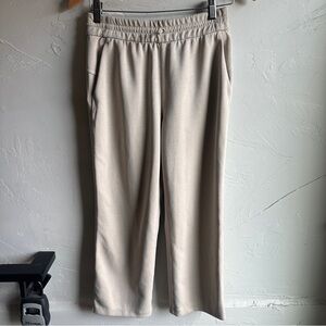 Lululemon Softstreme High-Rise Straight-Leg Cropped Pant Ivory Clean Girl Sz 4